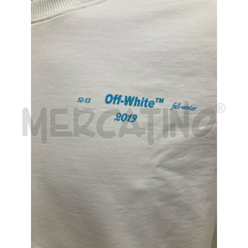 FELPA UOMO OFF WHITE BIANCA  | Mercatino dell'Usato Gazzada schianno 3