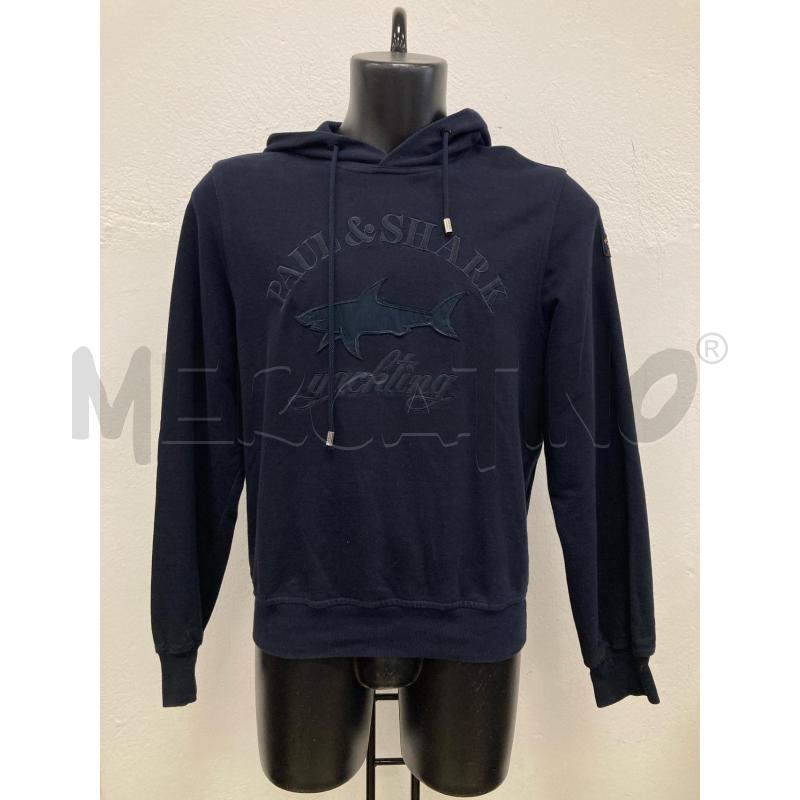 FELPA UOMO PAUL&SHARK BLU CAPPUCCIO | Mercatino dell'Usato Gazzada schianno 1