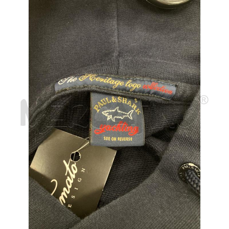 FELPA UOMO PAUL&SHARK BLU CAPPUCCIO | Mercatino dell'Usato Gazzada schianno 3
