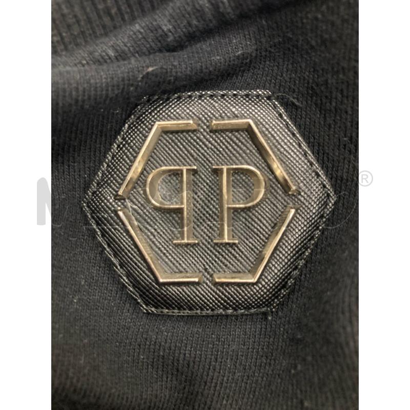 FELPA UOMO PHILIPP PLEIN NERA DISEGNO BRILLANTINATO ALCUNI MANCANTI | Mercatino dell'Usato Gazzada schianno 5
