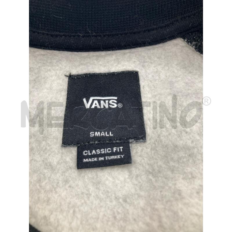 FELPA UOMO VANS GRIGIO NERO | Mercatino dell'Usato Gazzada schianno 4