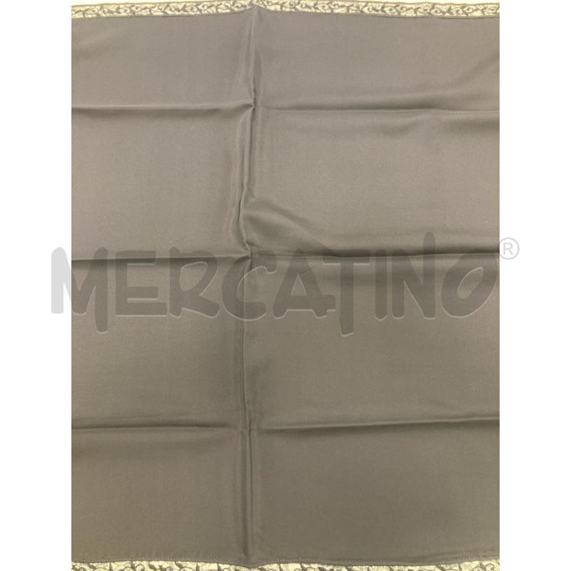 FOULARD ALVIERO MARTINI NERO BORDO PIZZO | Mercatino dell'Usato Gazzada schianno 4