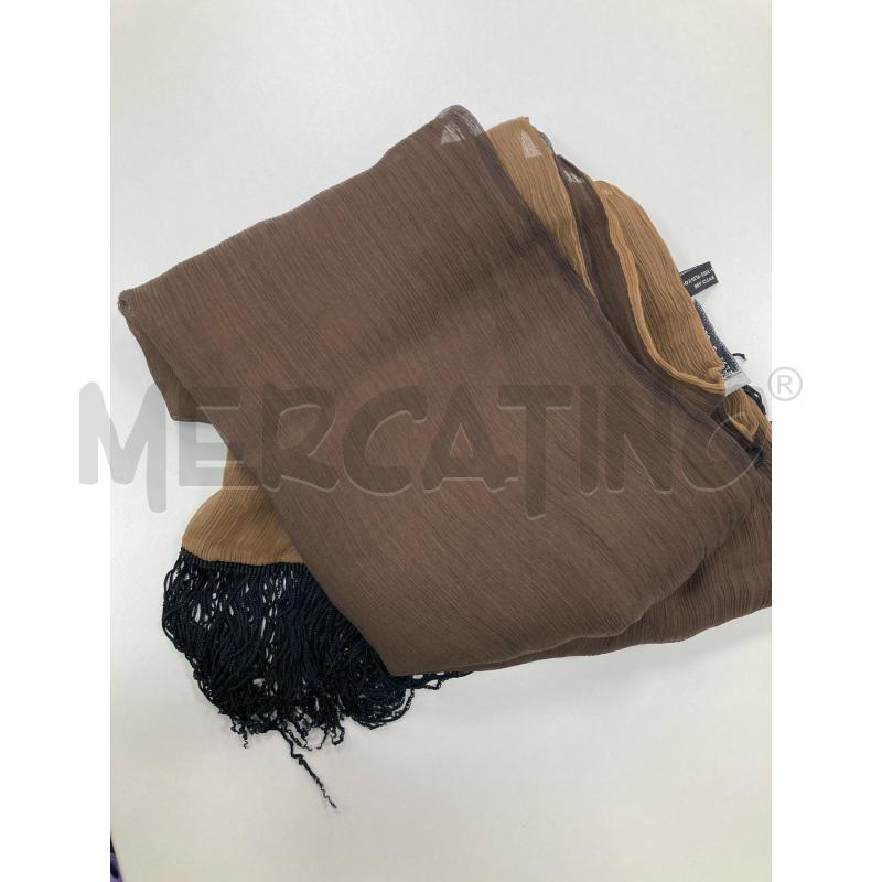 FOULARD ARMANI MARRONE FRANGE NERE | Mercatino dell'Usato Gazzada schianno 2