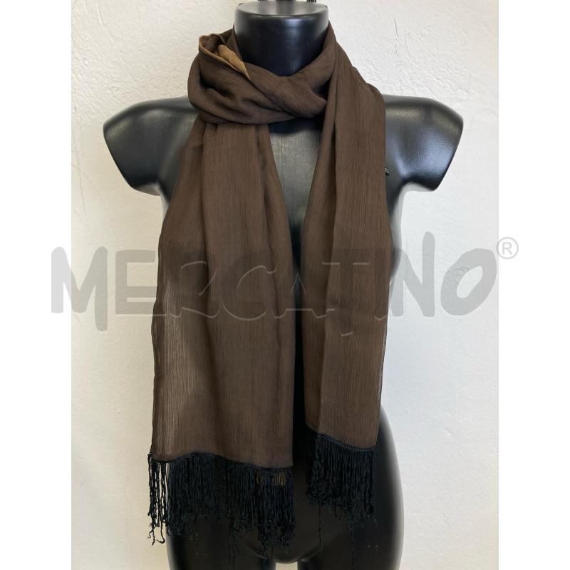 FOULARD ARMANI MARRONE FRANGE NERE | Mercatino dell'Usato Gazzada schianno 3