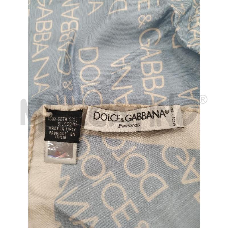 FOULARD DOLCE & GABBANA TURCHESE PANNA | Mercatino dell'Usato Gazzada schianno 3