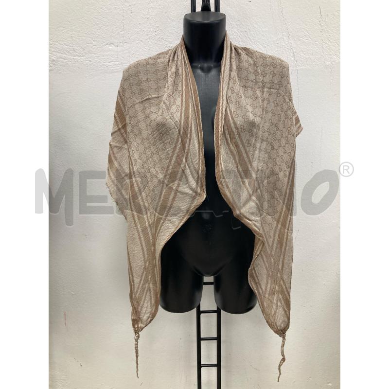 FOULARD GUCCI BEIGE LOGATO | Mercatino dell'Usato Gazzada schianno 1