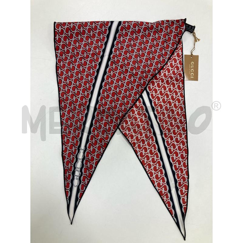 FOULARD GUCCI ROSSO LOGATO CARTELLINO | Mercatino dell'Usato Gazzada schianno 4