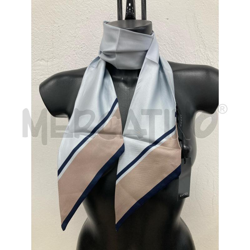 FOULARD GUCCI TURCHESE CARTELLINO | Mercatino dell'Usato Gazzada schianno 1