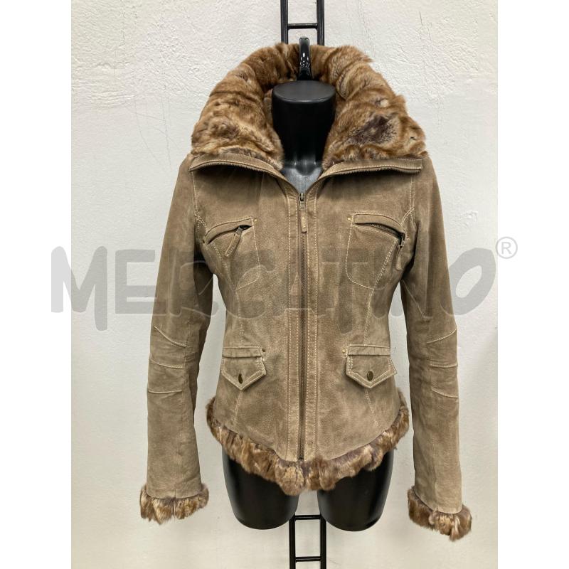 GIACCA DONNA CONBIPEL PELLE+PELO CONIGLIO | Mercatino dell'Usato Gazzada schianno 1