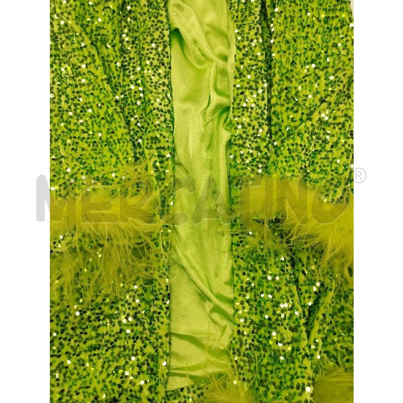 GIACCA DONNA JAYLEI VERDE PAIETTES STRUZZO | Mercatino dell'Usato Gazzada schianno 5