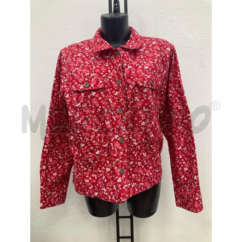 GIACCA DONNA JEANS FUXIA FIORI BIANCHI CHRISTOPHER  | Mercatino dell'Usato Gazzada schianno 1
