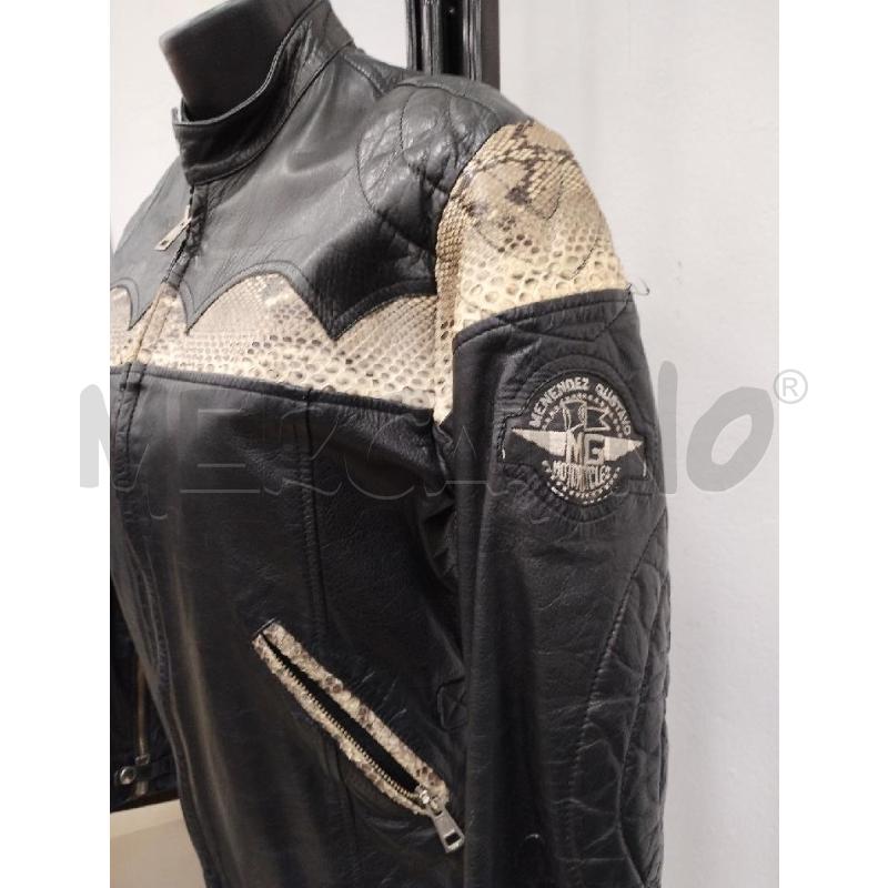 GIACCA DONNA PELLE INSERTO PITONE MENENDEZ GUSTAVO | Mercatino dell'Usato Gazzada schianno 2