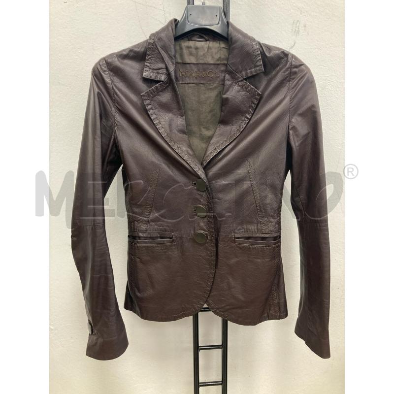 GIACCA DONNA PELLE MAX&CO MARRONE | Mercatino dell'Usato Gazzada schianno 1