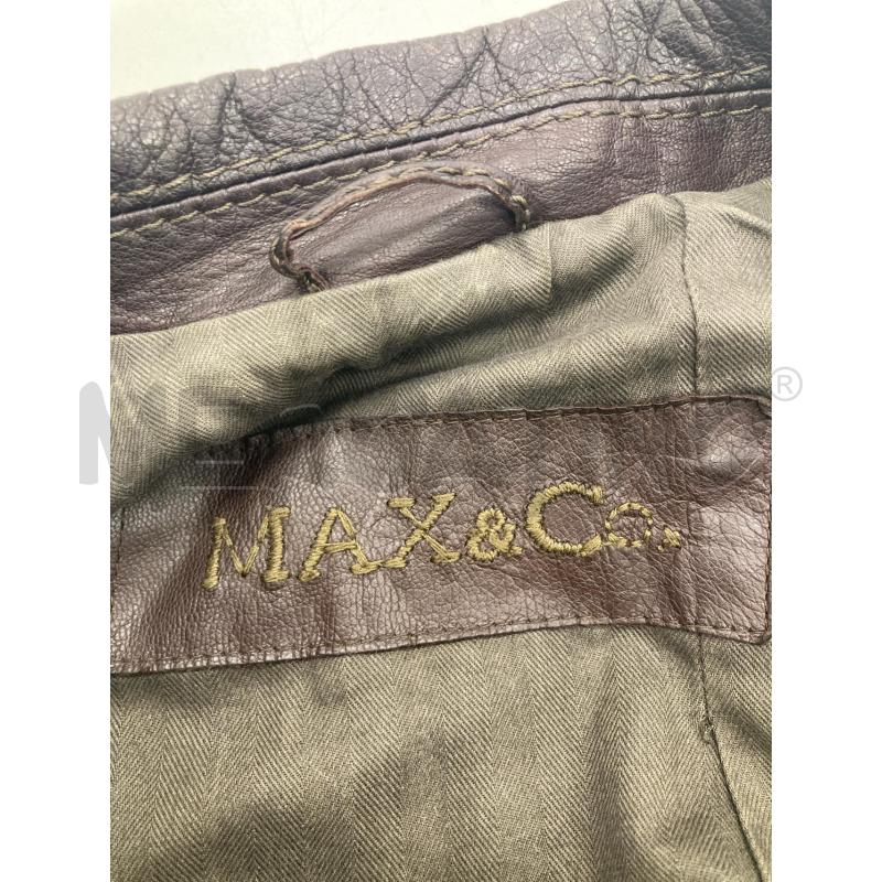 GIACCA DONNA PELLE MAX&CO MARRONE | Mercatino dell'Usato Gazzada schianno 3