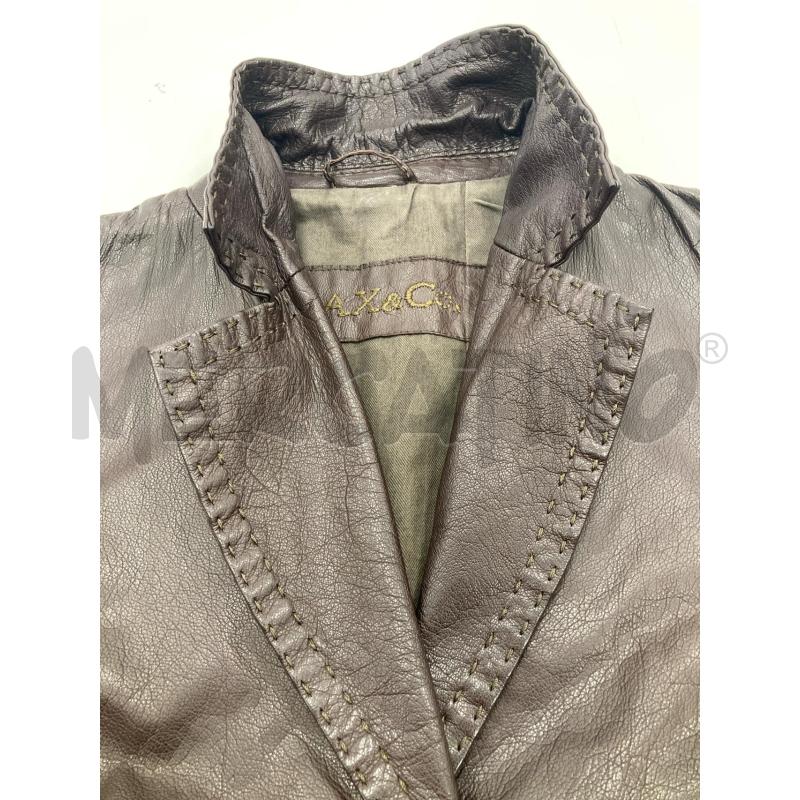 GIACCA DONNA PELLE MAX&CO MARRONE | Mercatino dell'Usato Gazzada schianno 5