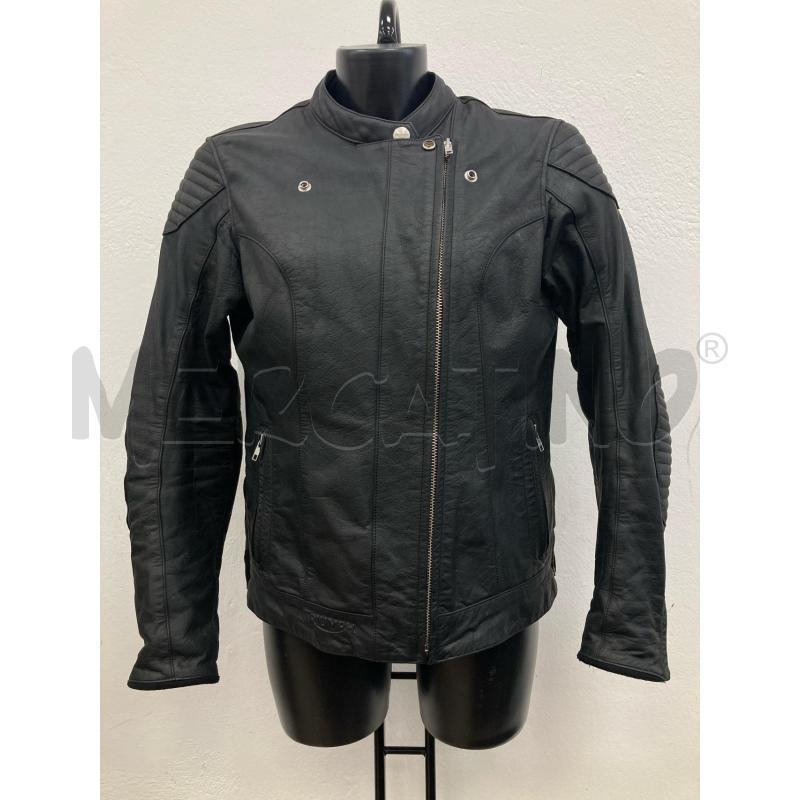 GIACCA DONNA PELLE NERA TRIUMPH  | Mercatino dell'Usato Gazzada schianno 1