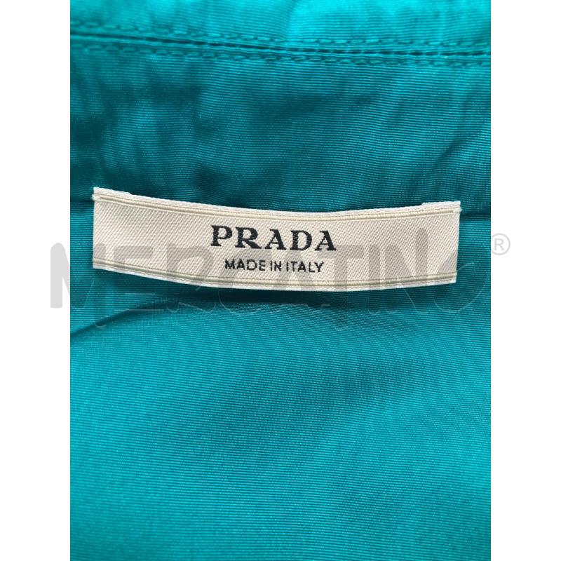 GIACCA DONNA PRADA SETA TURCHESE | Mercatino dell'Usato Gazzada schianno 4