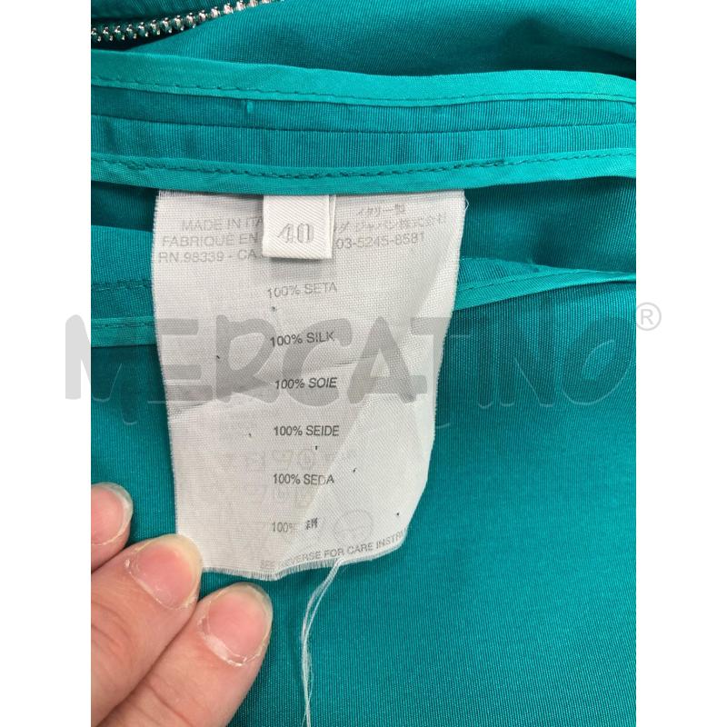 GIACCA DONNA PRADA SETA TURCHESE | Mercatino dell'Usato Gazzada schianno 5