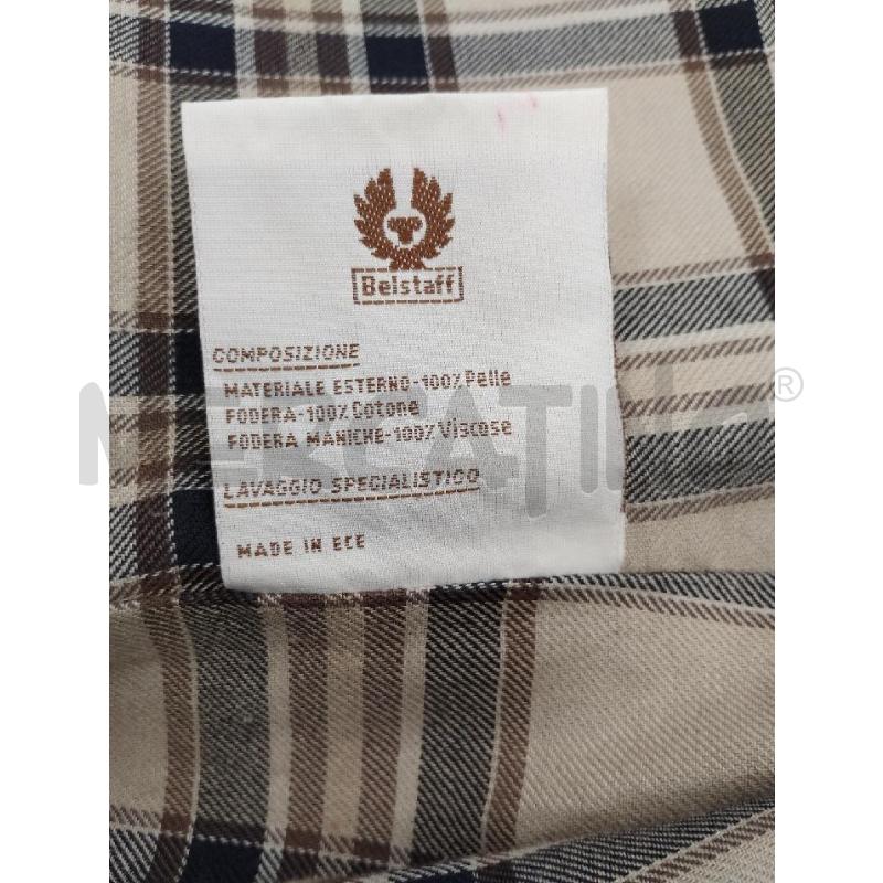 GIACCA PELLE BEIGE BELSTAFF TOPPE GOMITI  | Mercatino dell'Usato Gazzada schianno 5