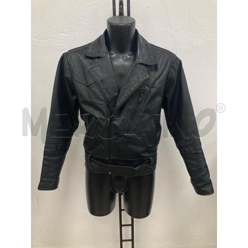 GIACCA PELLE NERA BOX 345 AMSTERDAM   | Mercatino dell'Usato Gazzada schianno 1