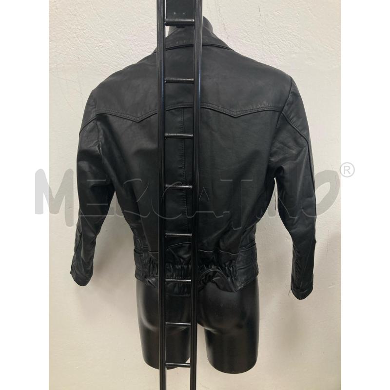 GIACCA PELLE NERA BOX 345 AMSTERDAM   | Mercatino dell'Usato Gazzada schianno 2