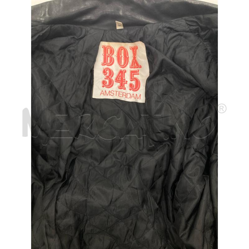 GIACCA PELLE NERA BOX 345 AMSTERDAM   | Mercatino dell'Usato Gazzada schianno 3