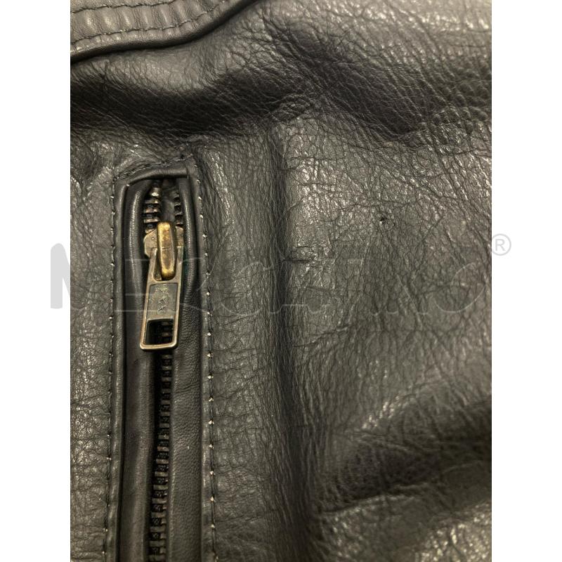GIACCA PELLE NERA BOX 345 AMSTERDAM   | Mercatino dell'Usato Gazzada schianno 5
