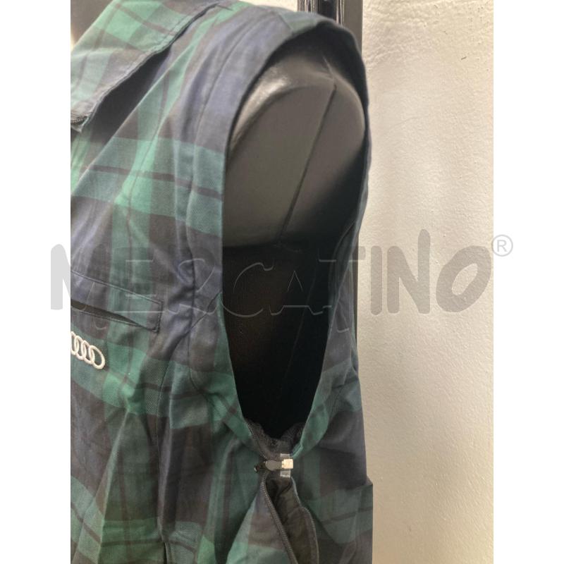 GIACCA UOMO AUTHIER QUADRI BLU VERDI MANICHE REMOVIBILI  | Mercatino dell'Usato Gazzada schianno 3