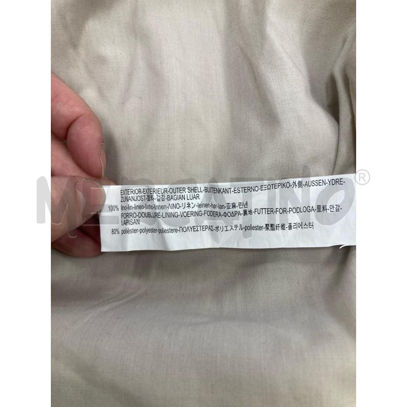 GIACCA UOMO ZARA LINO BEIGE ZIP | Mercatino dell'Usato Gazzada schianno 4