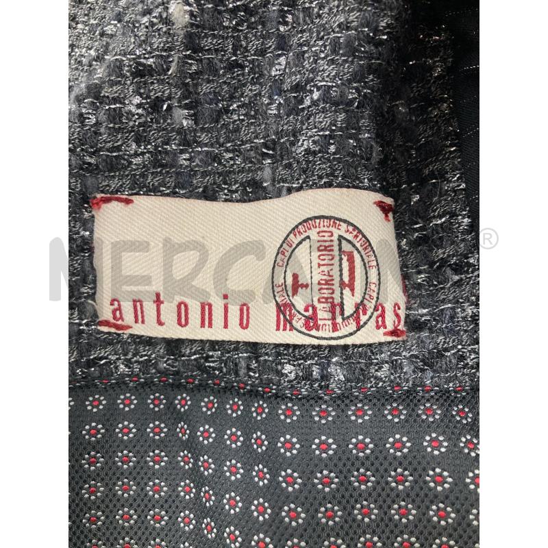 GILET DONNA ANTONIO MARRAS GRIGIO NERO FIORI BORDEAUX | Mercatino dell'Usato Gazzada schianno 3