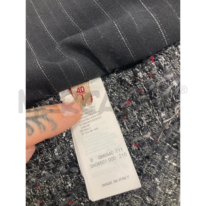 GILET DONNA ANTONIO MARRAS GRIGIO NERO FIORI BORDEAUX | Mercatino dell'Usato Gazzada schianno 4