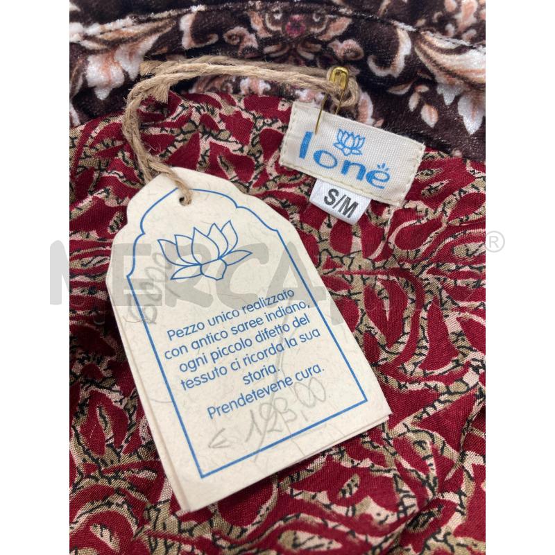 GILET DONNA IONE VELLUTO FIORI LUNGO | Mercatino dell'Usato Gazzada schianno 4