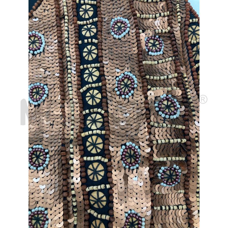 GILET DONNA LAURA BIAGIOTTI VINTAGE CARTELLINO  NERO BEIGEPAIETTES | Mercatino dell'Usato Gazzada schianno 4