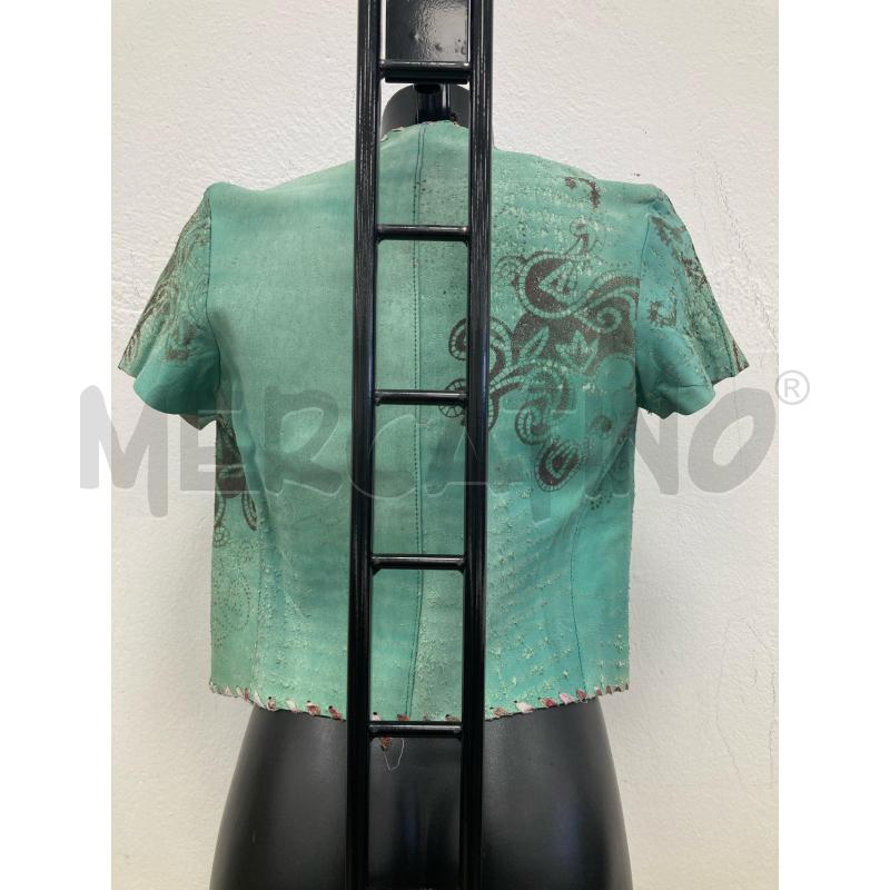 GILET DONNA LEGATTE AZZURRO PELLE CARTELLINO | Mercatino dell'Usato Gazzada schianno 2