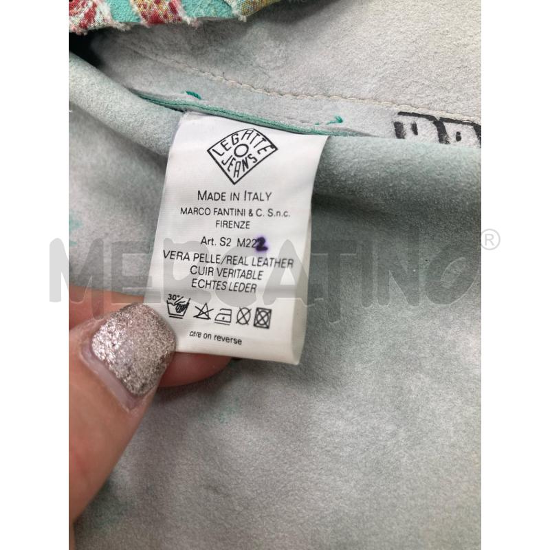 GILET DONNA LEGATTE AZZURRO PELLE CARTELLINO | Mercatino dell'Usato Gazzada schianno 4