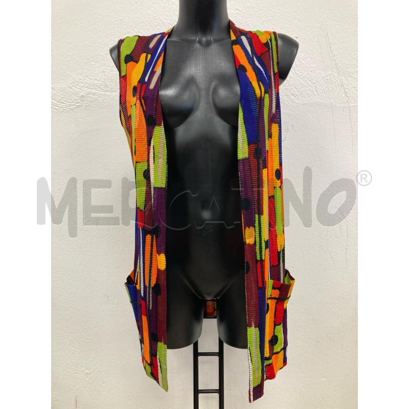 GILET DONNA MISSONI MARE TRAFORATO ROSSO ARANCIO VERDE | Mercatino dell'Usato Gazzada schianno 1