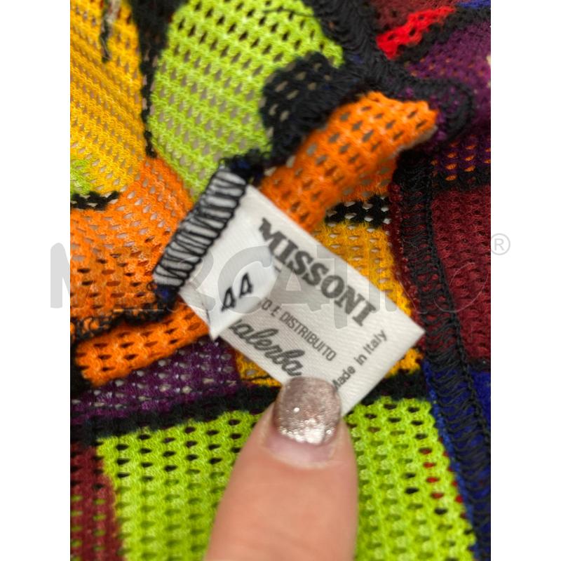 GILET DONNA MISSONI MARE TRAFORATO ROSSO ARANCIO VERDE | Mercatino dell'Usato Gazzada schianno 5