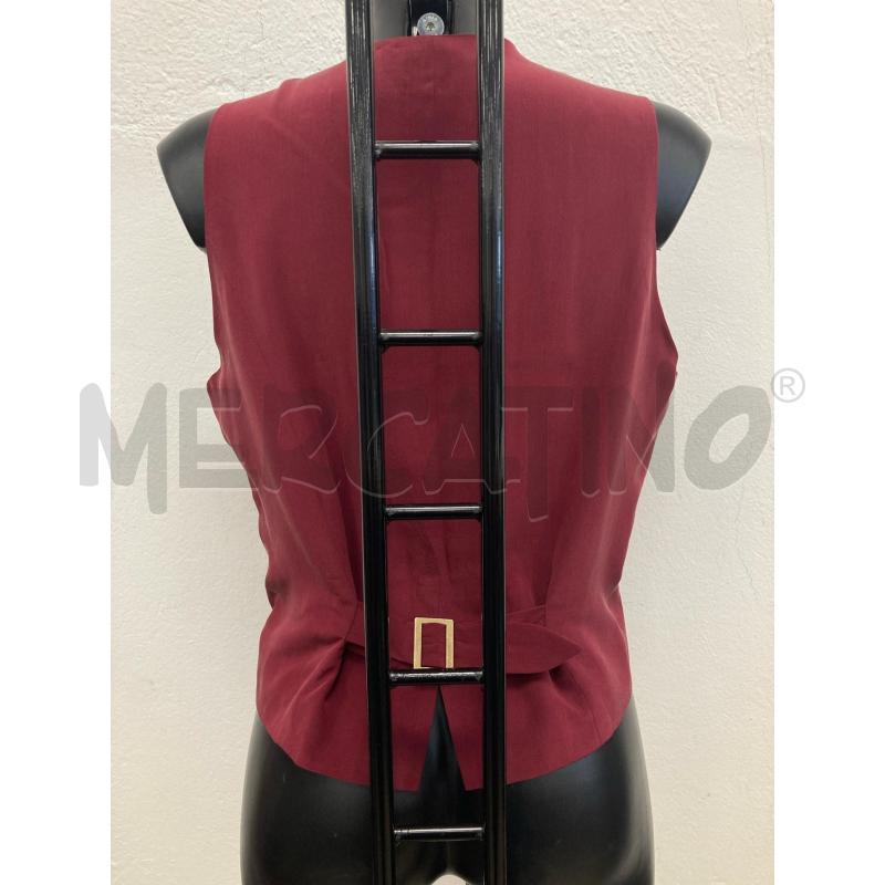 GILET DONNA PURA SETA BORDEAUX | Mercatino dell'Usato Gazzada schianno 2