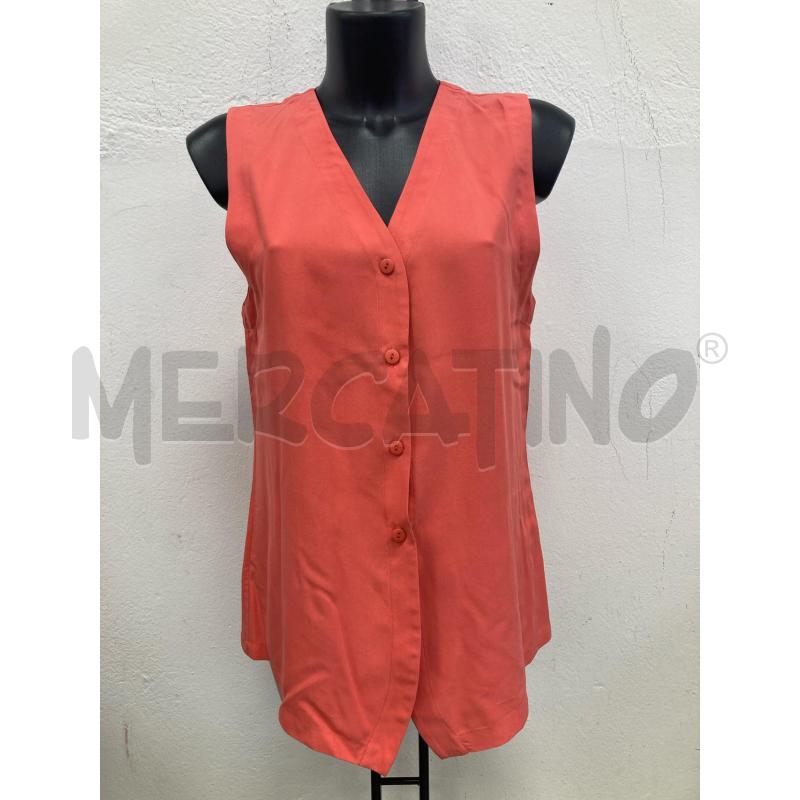 GILET DONNA PURA SETA SALMONE | Mercatino dell'Usato Gazzada schianno 1