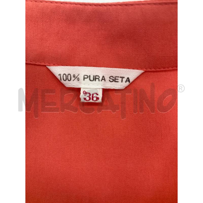 GILET DONNA PURA SETA SALMONE | Mercatino dell'Usato Gazzada schianno 3