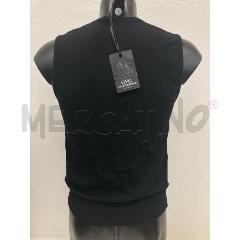 GILET GIAN VARGIAN NERO ROMBI   | Mercatino dell'Usato Gazzada schianno 1