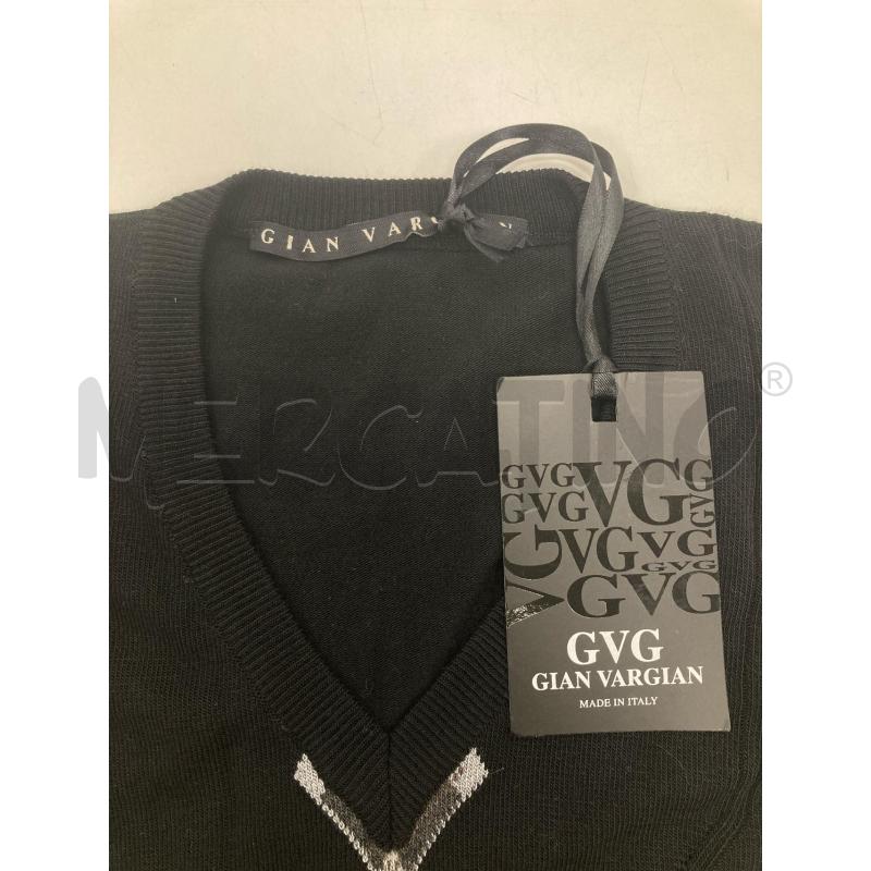 GILET GIAN VARGIAN NERO ROMBI   | Mercatino dell'Usato Gazzada schianno 2