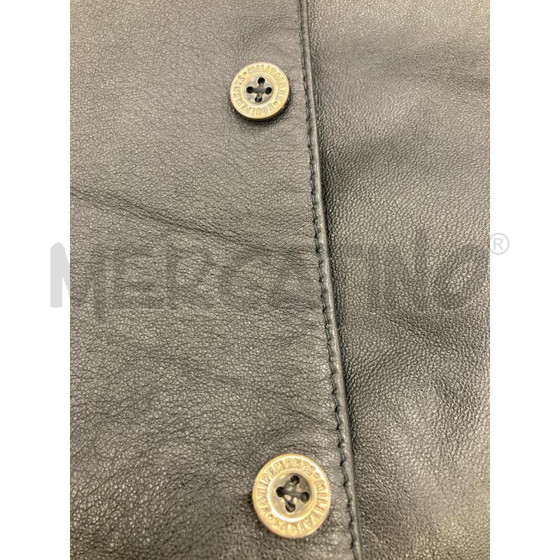 GILET PELLE NERO CARTELLINO | Mercatino dell'Usato Gazzada schianno 5