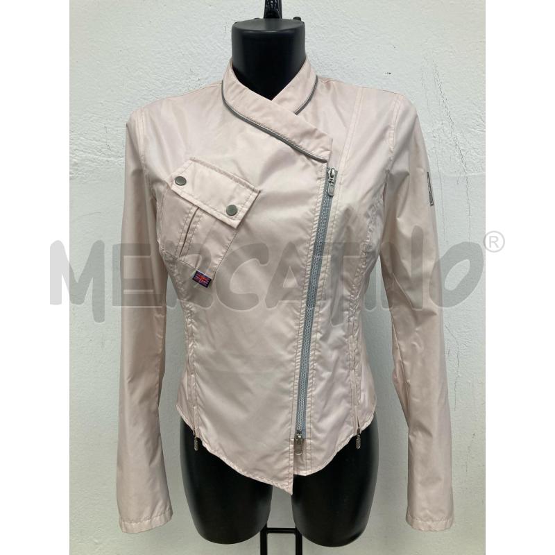 GIUBBINO DONNA BELSTAFF ANTIPIOGGIA ROSA DIFETTO | Mercatino dell'Usato Gazzada schianno 1