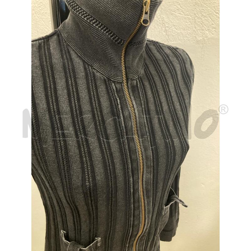 GOLFINO DONNA MARLBORO GRIGIO NERO MELANGE ZIP | Mercatino dell'Usato Gazzada schianno 3