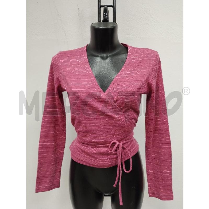 GOLFINO DONNA MISSONI INTRECCIO ROSA RIGHE | Mercatino dell'Usato Gazzada schianno 1