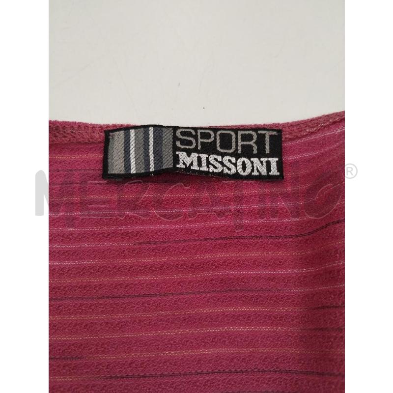 GOLFINO DONNA MISSONI INTRECCIO ROSA RIGHE | Mercatino dell'Usato Gazzada schianno 2