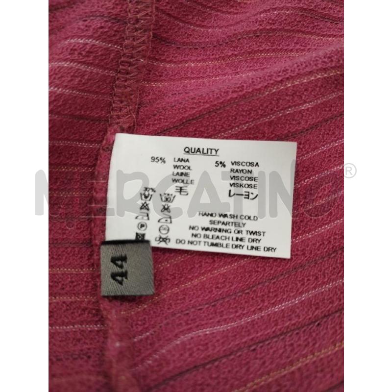 GOLFINO DONNA MISSONI INTRECCIO ROSA RIGHE | Mercatino dell'Usato Gazzada schianno 3