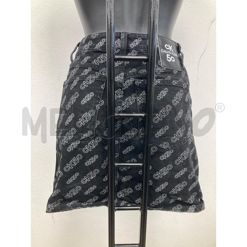 GONNA CALVIN KLEIN JEANS NERO LOGATA | Mercatino dell'Usato Gazzada schianno 2