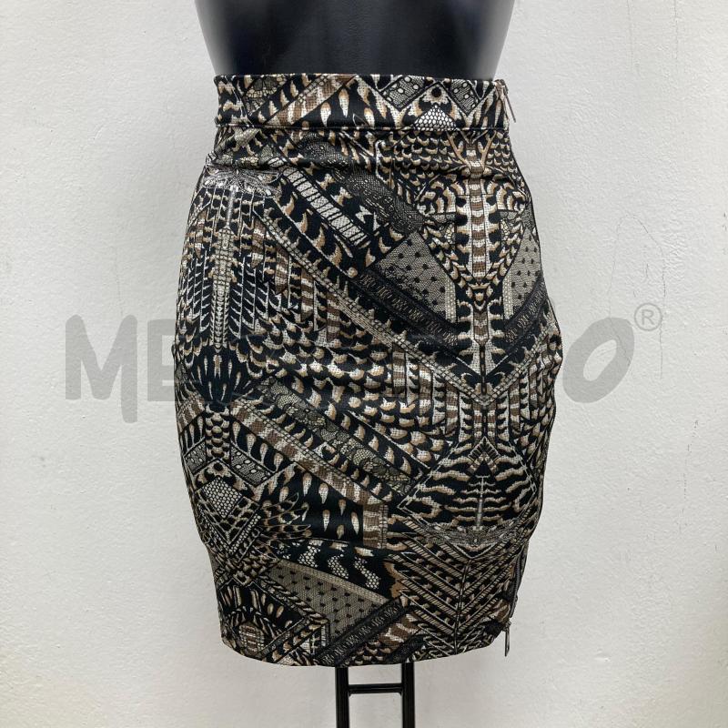 GONNA JUST CAVALLI DISEGNO NERO BEIGE ZIP RETRO | Mercatino dell'Usato Gazzada schianno 1